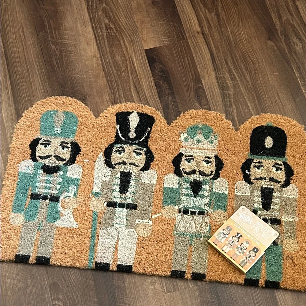 NEW! Vintage Inspired Nutcracker Ballet Outdoor Coir Christmas Holiday Doormat
